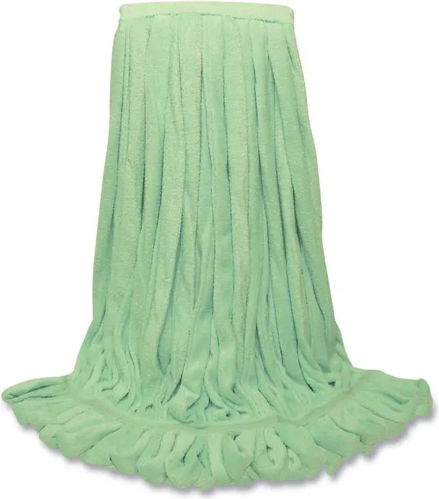 Main image of O'Dell EchoFiber Split Microfiber Loop Mop Large 1.5" Headband Green 12/Carton