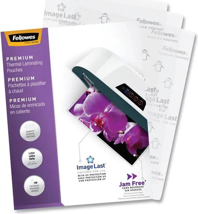 Alt view image 3 of 7 - Fellowes ImageLast Premium Thermal Pouches Letter 60/Pack (5288001)