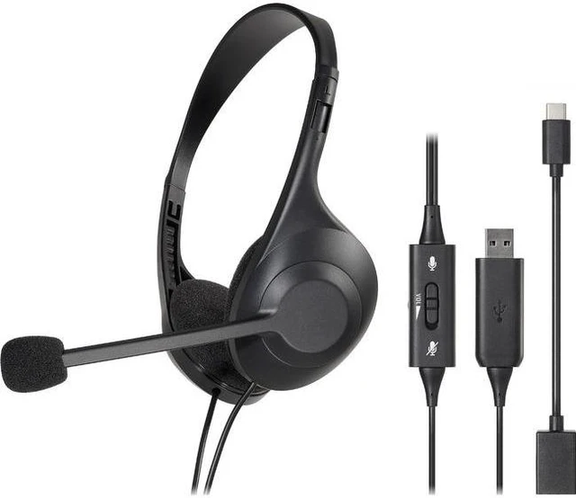 Main image of Audio-Technica ATH-102USB USB Connector Dual-Ear USB Computer Headset