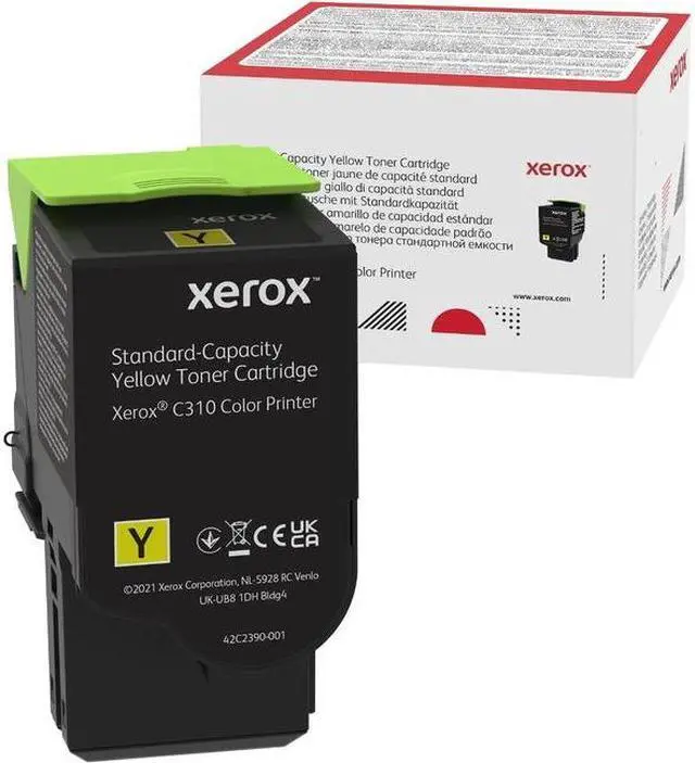 Main image of Genuine Xerox Yellow Standard Capacity Toner Cartridge, Xerox C310 Color Printer, (Use & Return)