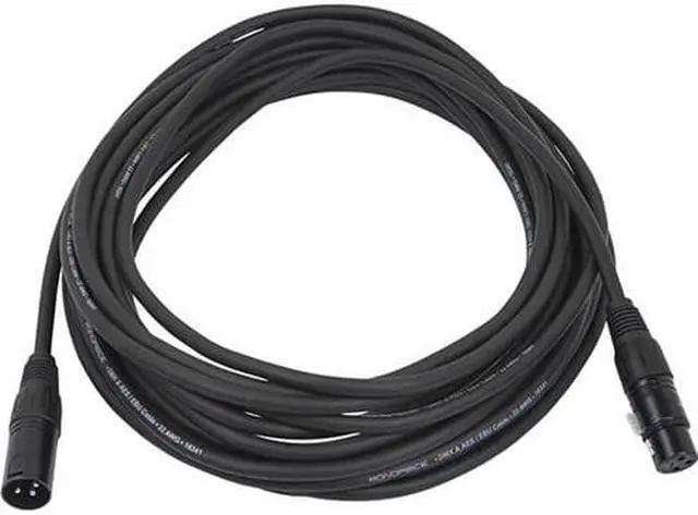 Alt view image 7 of 11 - Monoprice 20-foot (6 meter) 3-pin DMX Lighting & AES/EBU Cable
