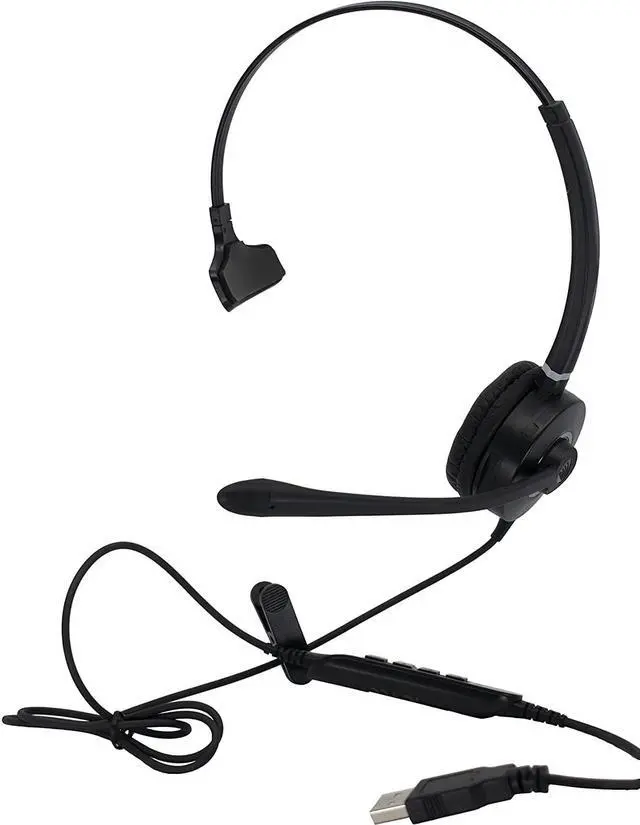 Alt view image 10 of 11 - SINGLE EAR USB HEADSET FOR