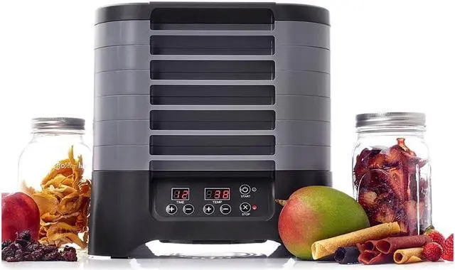 Alt view image 7 of 8 - Excalibur STS60B 6-Tray Stackable Electric Food Dehydrator with Digital Control