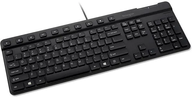 Alt view image 2 of 12 - Kensington Simple Solutions Wired Keyboard with Smart Card Reader K55115US