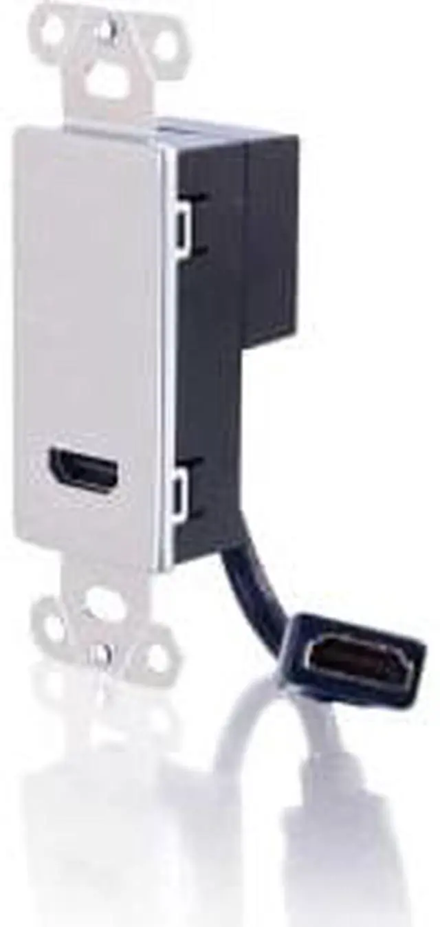 Alt view image 10 of 11 - C2G 41042 HDMI Pass Through Decorative Wall Plate, Aluminum