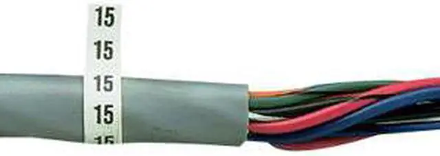 Alt view image 5 of 5 - panduit pcmb-1 pre-printed wire marker book, vinyl cloth, .22 by 1.38-inch l, 0 thru 9 legends only
