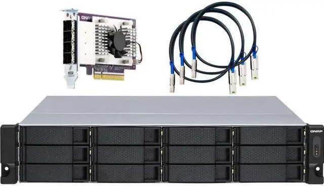 Alt view image 2 of 15 - QNAP TL-R1200S-RP-US 12-bay 2U rackmount SATA JBOD expansion unit