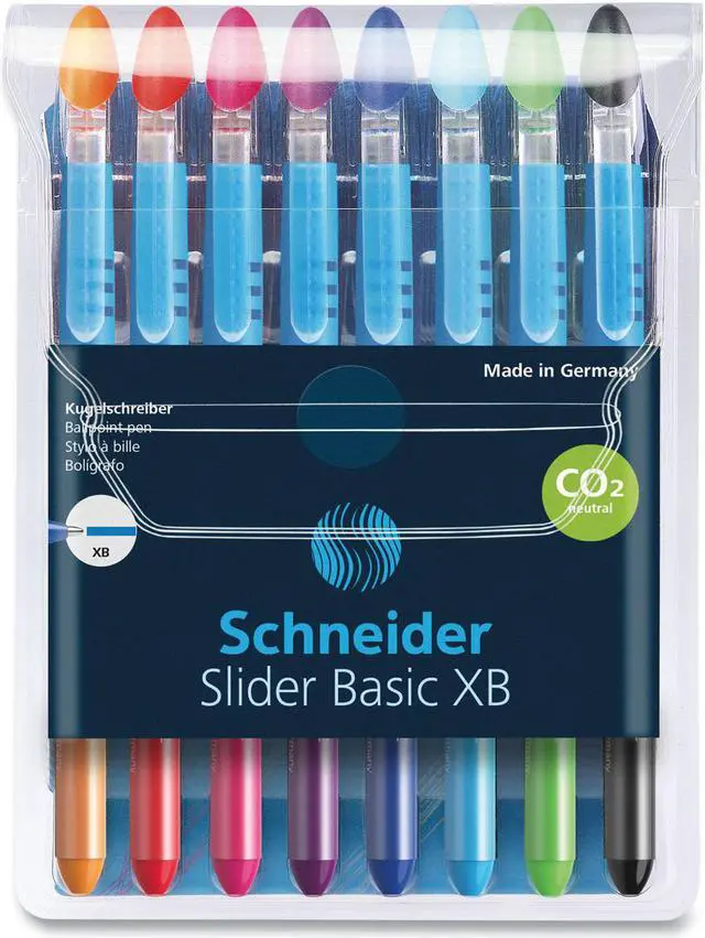 Alt view image 2 of 2 - Stride Slider Stick Ballpoint Pen, 1.4 mm, Assorted Ink 8/Pack (RED151298)