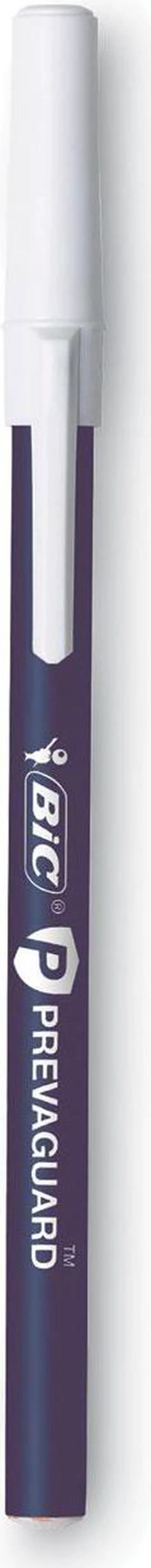 Alt view image 2 of 9 - BIC PrevaGuard Ballpoint Pen Stick Medium Blue 8/Pack GSAMP81BE