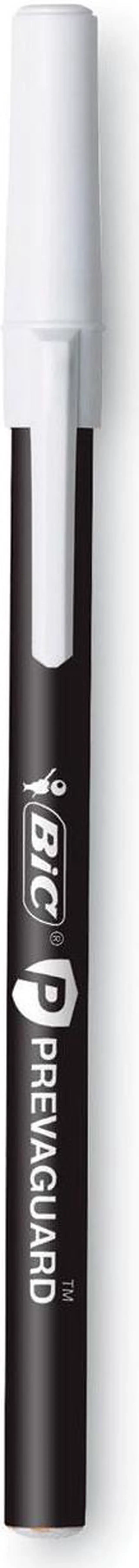 Alt view image 2 of 11 - BIC PrevaGuard Ballpoint Pen Stick Medium Black 8/Pack GSAMP81BK