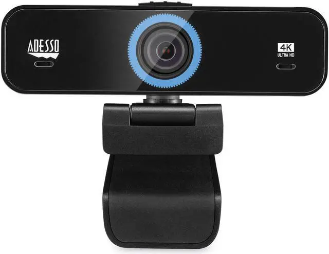 Alt view image 9 of 20 - Adesso CyberTrack K4 Webcam - 8 Megapixel - 30 fps - USB 2.0 - 3840 x 2160 Video - CMOS Sensor - Fixed Focus - Microphone - Monitor, Notebook, TV - Windows 10