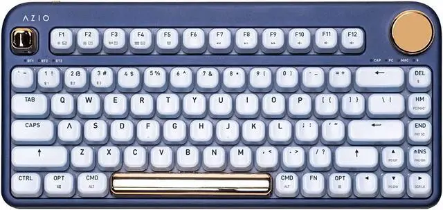 Main image of AZIO IZO Wireless Bluetooth Mechanical Keyboard Blue Iris