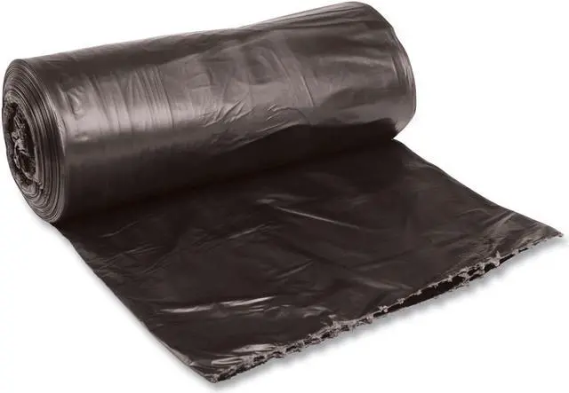 Alt view image 4 of 4 - Boardwalk Medium-Grade Can Liners 33x39 33 Gal .50 Mil Black 25 Bags/RL 8 Rolls