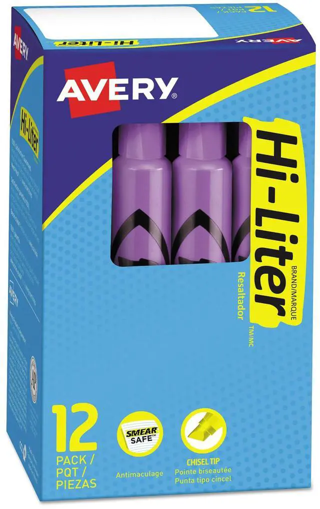 Alt view image 3 of 7 - Avery Hi-Liter Desk Style Highlighter