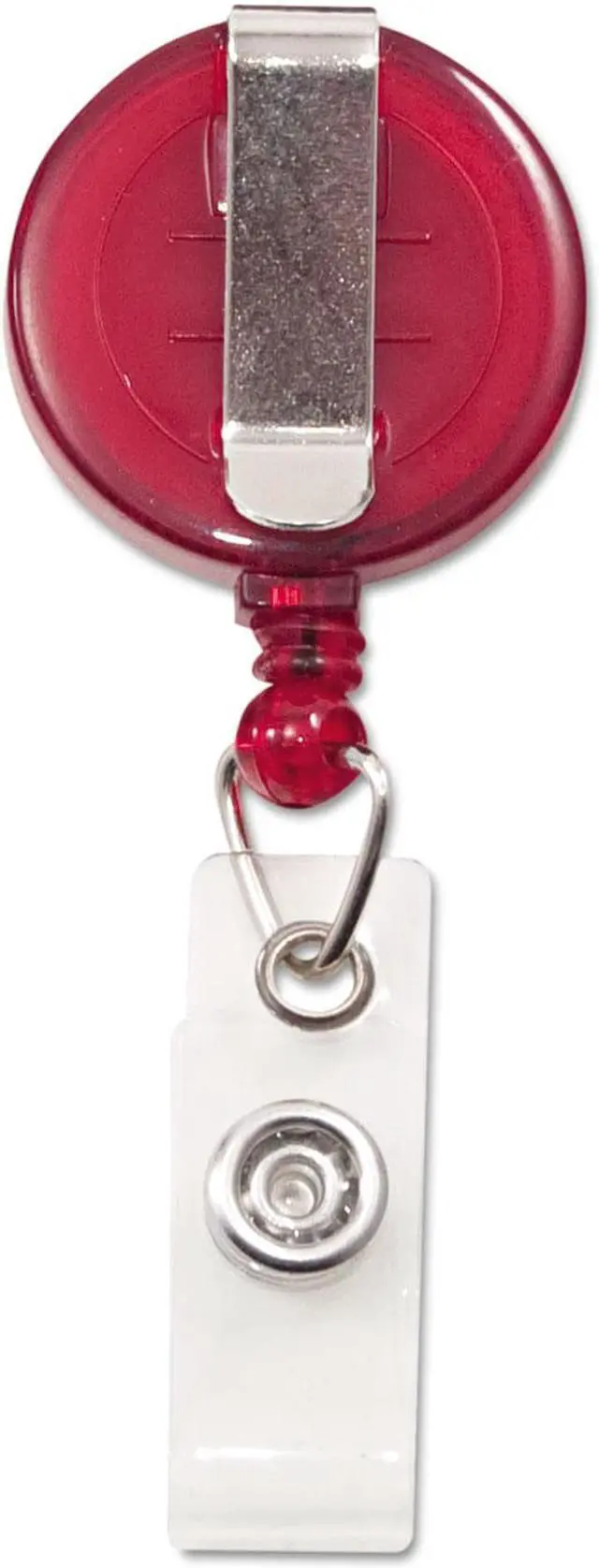 Alt view image 4 of 4 - Advantus Translucent Retractable ID Card Reel ,LANYARDS,CARD REEL 12,RD