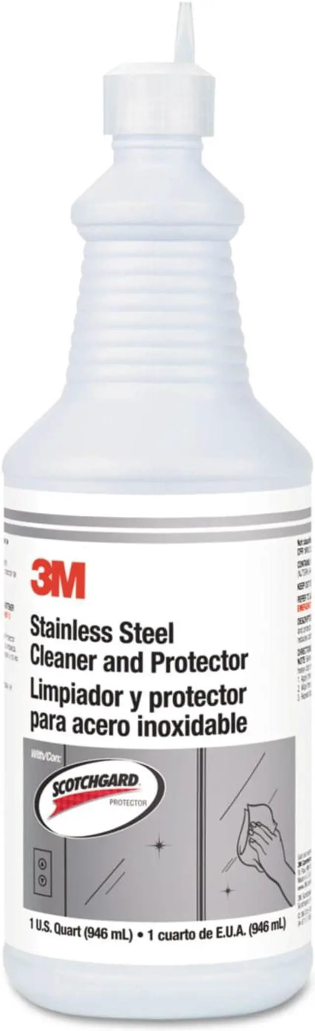 Alt view image 6 of 6 - Cleaner,Stainless Steel,32 oz.,PK6 3M 85901