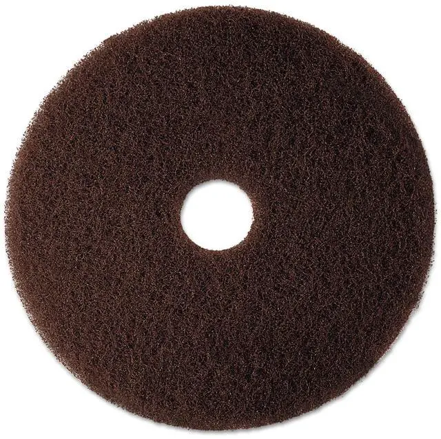 Alt view image 3 of 5 - 3M Corporation MCO 08448 20 Inch 7100 Low-Speed Floor Strip Pad- Brown - Case of 5