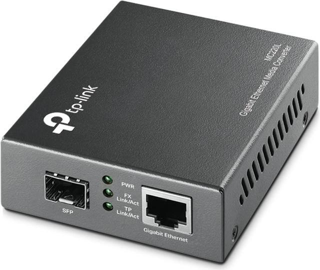 Alt view image 2 of 2 - TP-LINK MC220L Gigabit Ethernet Media Converter 1 Gbps 1 x Gigabit SFP port 1 x 1000M RJ45 port (Auto MDI/MDIX)