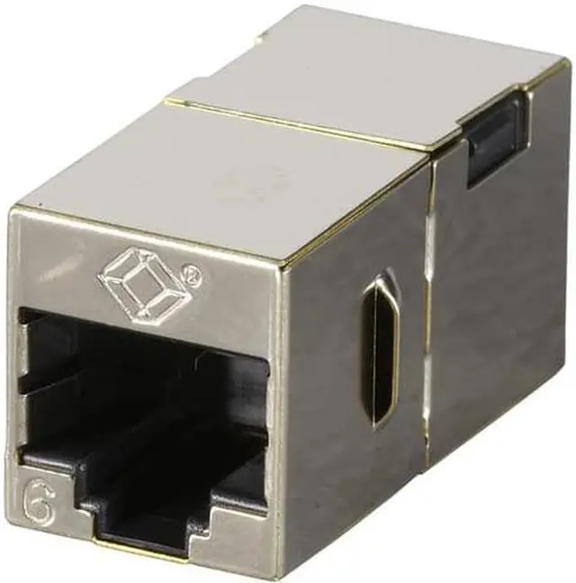 Alt view image 5 of 8 - Black Box FM608-10PAK Cat6 Coupler Shielded Straight- Pin Office Silver 10-Pack