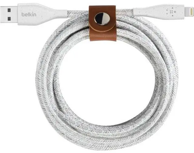 Alt view image 7 of 8 - Belkin Duratek Plus Lightning To Usb-A Cable With Strap