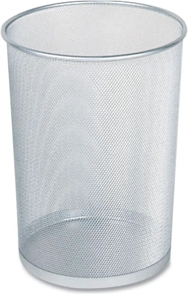 Main image of Rubbermaid Wastebasket,Round,5 gal.,Silver  FGWMB20SLV