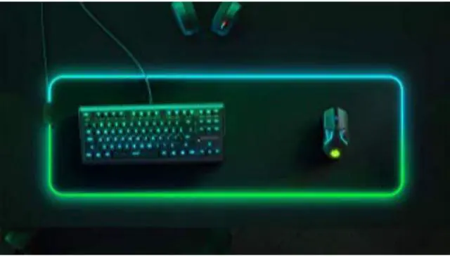 Alt view image 7 of 20 - steelseries qck gaming surface  xl rgb prism cloth  best selling mouse pad of all time  sized to cover desks / ca: steelseries qck gaming surface  optimized for gaming sensors