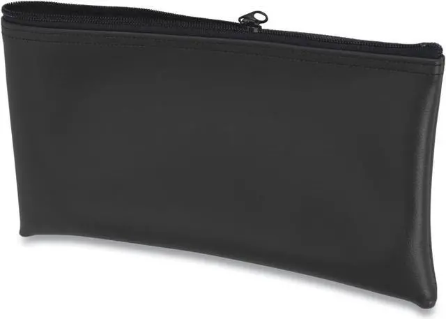 Main image of Fabric Deposit Bag 6 x 11 x 1 Vinyl Black 530976