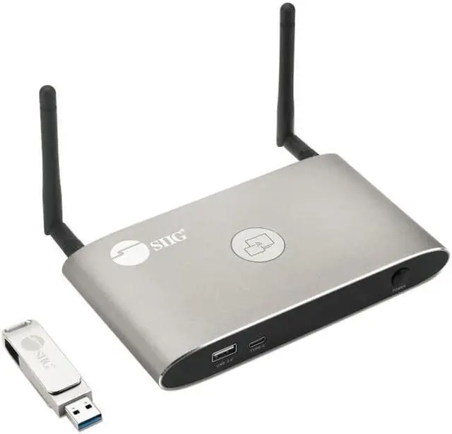 Alt view image 2 of 3 - SIIG 4K Dual View Wireless Media Presentation Switch CEH25Y11S1