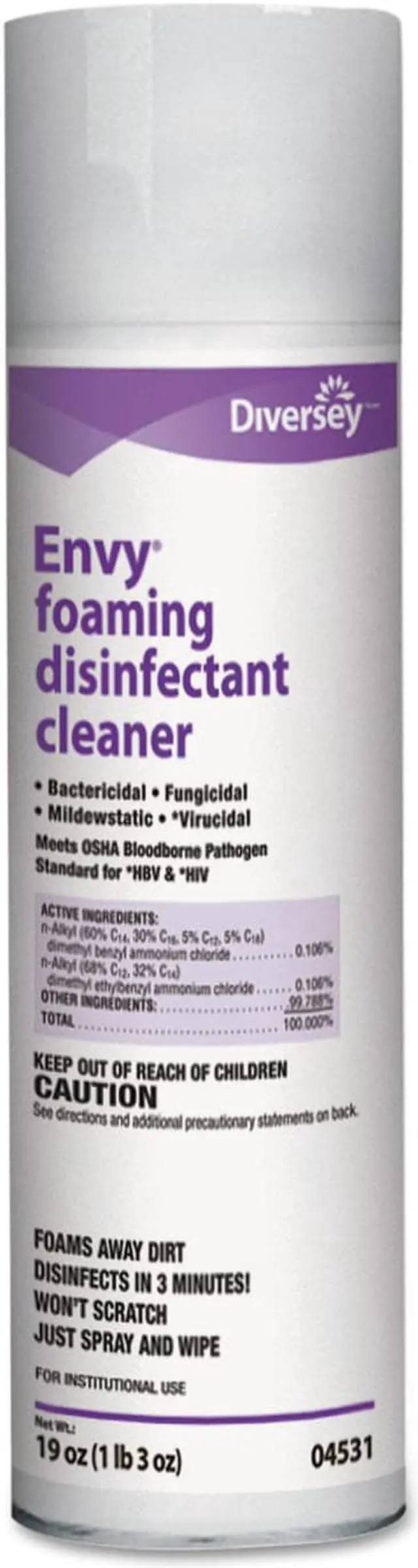Alt view image 2 of 2 - Diversey Disinfectant,Clnr,12/19oz 04531
