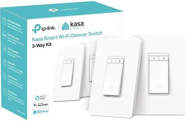Alt view image 4 of 12 - TP-Link Kasa Smart 3 way dimmer switch Model KS230KIT