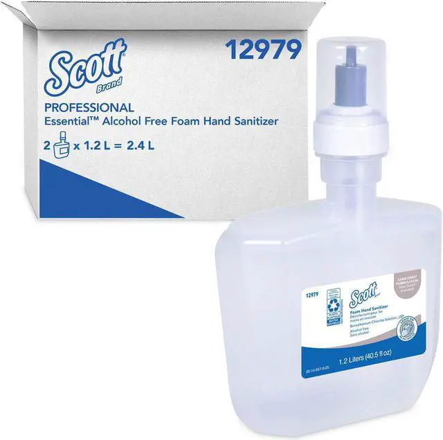 Alt view image 2 of 2 - Kimberly-Clark - 12979 - Alcohol-Free Foam Hand Sanitizer, 1, 200 ml, Clear, 2/Carton