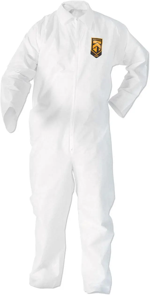 Alt view image 5 of 6 - Kimberly-Clark - 49105 - Collared Disposable Coveralls with Elastic Cuff, White, 2XL, SMS