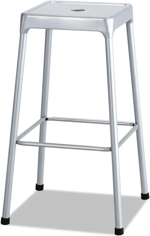 Alt view image 8 of 8 - Safco - 6606SL - Bar-Height Steel Stool, Silver
