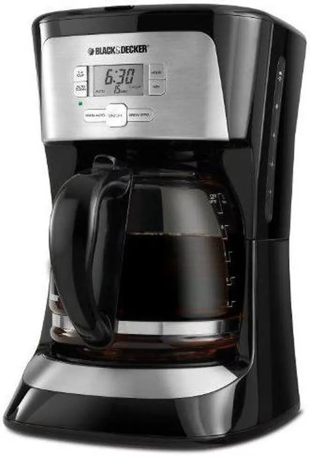 Alt view image 6 of 7 - Black & Decker CM2020B Black 12C Prog Coffee SS Blk