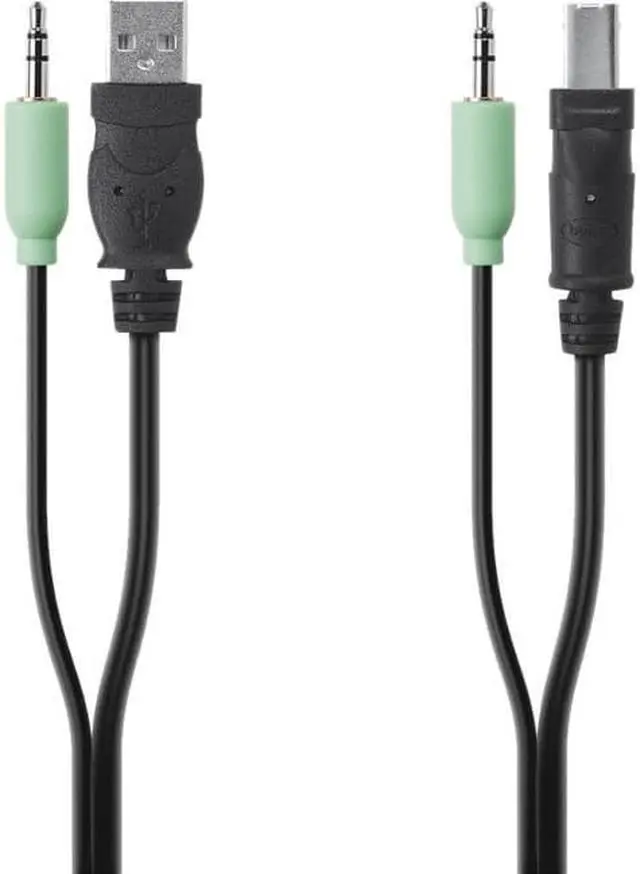 Main image of Belkin TAA USB/AUD SKVM CBL USB A/B 3.5mm Audio F1D9022B10T