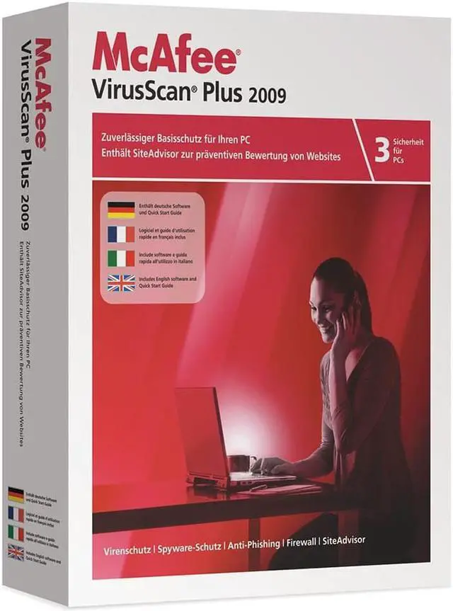 Alt view image 2 of 2 - McAfee VirusScan Plus 2009 - 3 User