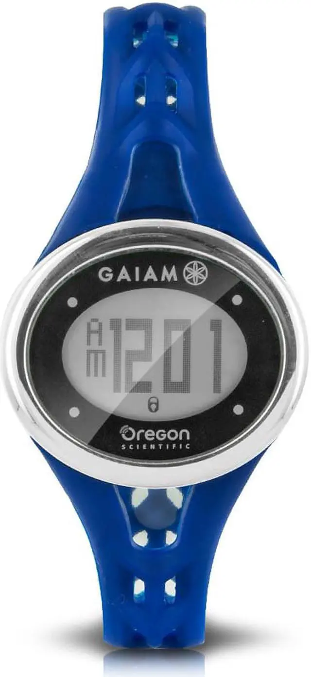 Alt view image 3 of 8 - Oregon Scientific SE338/BXTDB Gaiam ECG Heartrate Monitor Touch Watch Navy Blue