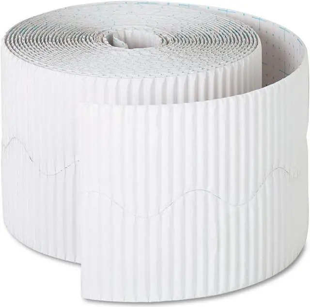 Alt view image 3 of 5 - Pacon Bordette Decorative Border, 2 1/4" X 50' Roll, White 37016