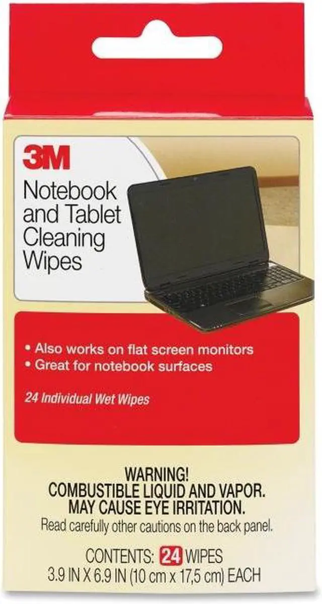Alt view image 20 of 20 - 3M Notebook Screen Cleaning Wipes - 6 PK/BX