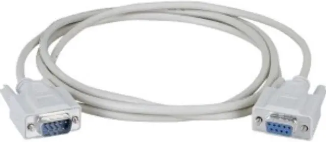 Alt view image 3 of 5 - Black Box RS-232 Shielded Molded Cable DB9 M/F With Thumbscrews 15Ft.