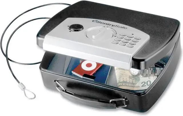 Alt view image 4 of 11 - Compact Safe Black Electronic Lock