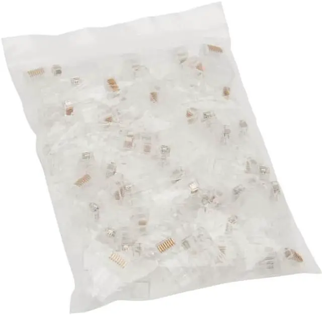 Alt view image 2 of 13 - 50PK CAT6 RJ45 PASS-THROUGH FTP MODULAR PLUG