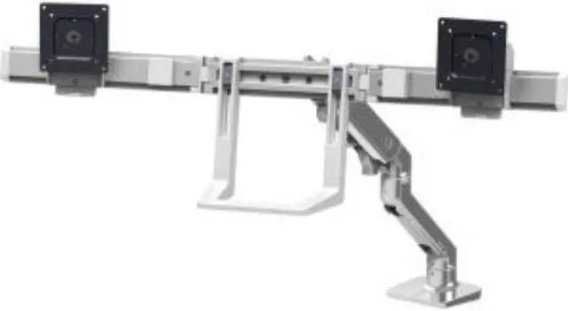 Alt view image 7 of 12 - HX DESK DUAL MONITOR ARM POLIS