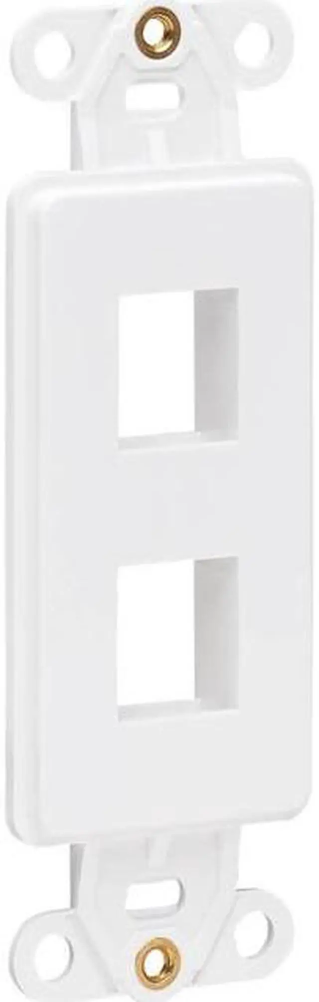 Alt view image 12 of 15 - Tripp Lite Center Plate Insert Decora Style - Vertical 2 Ports