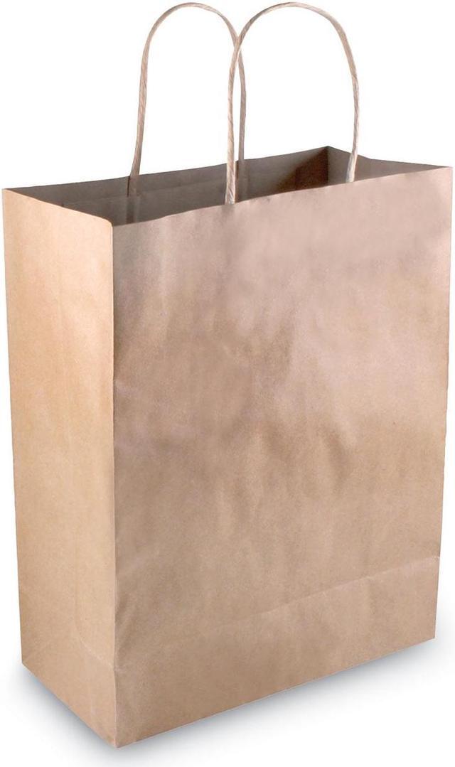 Alt view image 9 of 11 - COSCO Premium Shopping Bag Paper 8 x 10 1/4 Brown 50/Box 098375
