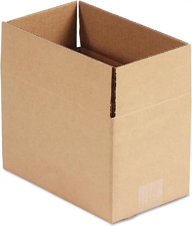 Alt view image 5 of 9 - Corrugated Kraft Fixed-Depth Shipping Carton, 6W X 10L X 6H, Brown, 25