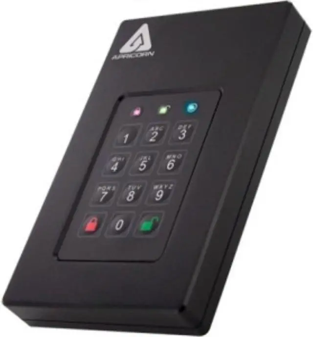 Alt view image 10 of 20 - Apricorn Aegis Fortress 5 TB Hard Drive External USB 3.0 AFL35TB