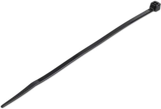 Main image of StarTech 100 Pack 6" Cable Ties Black Medium Nylon/Plastic Zip Ties Adjustable Network Cable Wraps UL TAA CBMZT6B