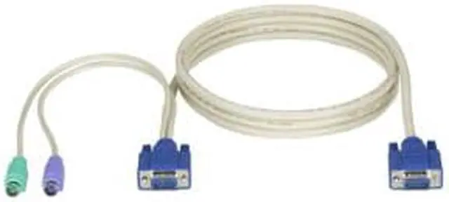 Alt view image 3 of 6 - KVM CPU CABLE VGA PS/2 EC & DT- SERIES 10FT