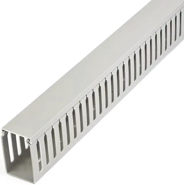 Main image of StarTech.com Cable Management Raceway w/Parallel Slots 78in Network Cable Hider Kit Slotted Wire Duct System Cord Concealer UL CBMWD5075